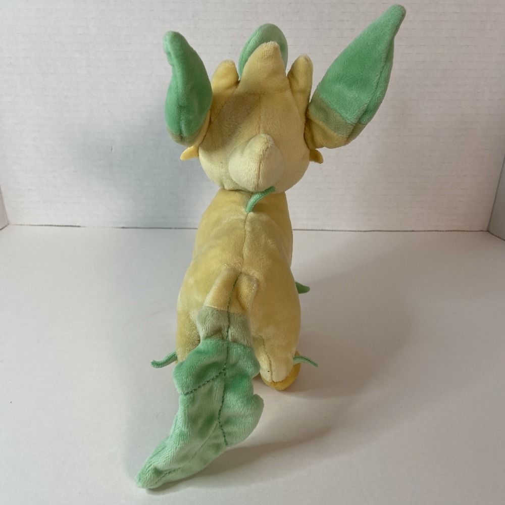 Pokemon Leafeon 9" Plush Toy Stuffed Animal Eevee XY Evolution Soft Plushie Toy - Picture 3 of 7